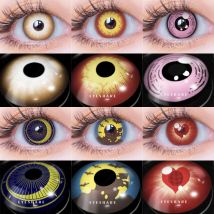 Eye share Halloween Farb kontaktlinsen für Augen rot verrückte Linsen Cosplay Kontaktlinsen Augen Schönheit Make-up Linse Jahr 1 Paar (2 stücke)