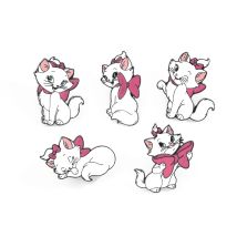 Cartoon Figure The AristoCats Brooch Badge Elegant Exquisite Marie Cat Enamel Lapel Pin for Hat Backpack Decoration Gift