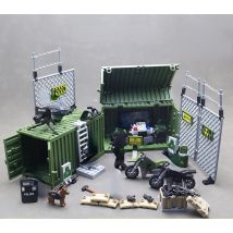 MOC Thunder Combat Command Center Building Blocks Military Blocks Juguetes Para Ninos Compatible Military Bloques Toys for Boys