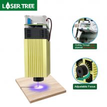 Árbol láser 4W 5W módulo láser CNC 450nm TTL luz azul con placa adaptadora de interfaz para máquina de grabado láser
