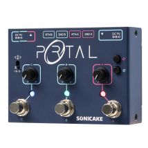 SONICAKE Portal Active Signal Mixer, Analoger Leitungswähler, ABY&FX Loop 3 Kanäle Multi-Effekt-Pedal-Fußschalter QDS-06