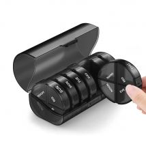 Rainbow 7-Tage-Pillendose, Organizer, Kunststoff-Aufbewahrungsbox, Behälter, tragbar, Medikamenten-Pillenetui, wöchentliches Erste-Hilfe-Set, Hut für den Tisch