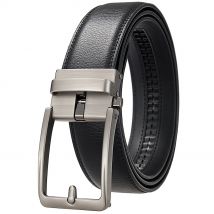 Klicken Sie auf Gürtel für Männer, Luxusmarke, Designer, Mode, automatische Schnalle, echtes Leder, Herrenjeans, hochwertige Taille, männlicher Riemen