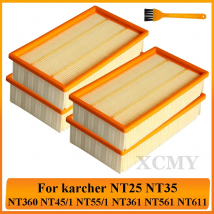 Hepa Filter Accessories For ( Karcher NT25 NT35 NT360 NT45/1 NT55/1 NT361 NT561 NT611 ) Vacuum Cleaner HEPA Filters