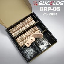 25 Pairs BUCKLOS Bike Disc Brake Pads for SHIMANO D02S N03A Ceramic Resin Bicycle Hydraulic Brake Pads Bicycle Disc Brake Pads