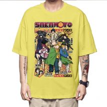 2025 Nuovo Design Anime T-shirt Sakamoto Days Manica corta Retro Top Tees Streetwear Abbigliamento uomo Sakamoto Days T-shirt estiva