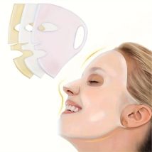 Maschera facciale in silicone 3D 1PC per idratazione riutilizzabile, evaporazione anti-acqua, strumenti per la cura della pelle per le donne
