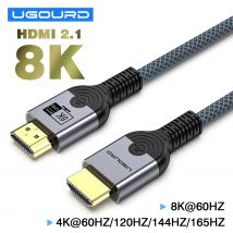 Cavo HDMI2.1 Cavo con nucleo in filo di rame 8K@60Hz HDR 4K@240/160/144/120/60Hz UHD Cavo video ad altissima definizione 5 m per TV portatile