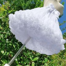 Frauen Blumen Stil Lolita Petticoats Krinoline Inner Trubel Cosplay Tutu Puffy Cancan Rock Unter Brautkleider