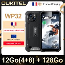 OUKITEL WP32 12GB(4+8) 128GB Telefono Cellulare IP68, Octa-Core, 6.0" HD+, Smartphone Indistruttibile 6300mAh Android 13