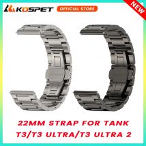22MM Stainless Steel Metal Strap For KOSPET TANK T3 Ultra TANK T3 Ultra 2 TANK T3 Smart Watch Bracelet
