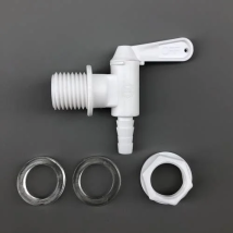 KegLand Fermenter/Kunststoff-Eimerhahn – verstellbarer Auslauf mit Schott (24 mm Loch)