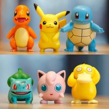 Gorący Pokemon figurki Anime Pikachu zabawki Model Charmander Psyduck Squirtle Jigglypuff Bulbasaur Kawaii zbieraj lalki prezent dla dzieci