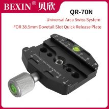 BEXIN serie QR, adaptador de cabeza de bola para trípode, abrazadera de férula de liberación rápida de aleación de aluminio para cabezal de bola de cámara Arca swiss dslr