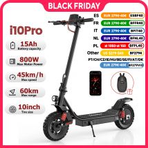 IScooter i10pro Scooter elettrico pneumatico da 10 pollici 800W 48V 15Ah eScooter pieghevole velocità massima 45 km/h gamma 60KM Kick Scooter con App