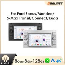 Radio de coche Android para Ford Mondeo s-max Focus C-MAX Galaxy Fiesta Transit Fusion coche