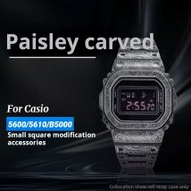 Für CASIO DW5600 GMWB5000 G5600E Titan GWM5610 Edelstahl Uhrengehäuse 5610 5600 5000 Metall Lünette Armband Mod Kit mit Werkzeug