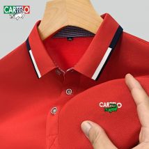Hochwertiges, modisches, kurzärmliges Poloshirt mit gesticktem Logo für Herren im Sommer, neues modisches, lässiges, atmungsaktives, cooles Oberteil