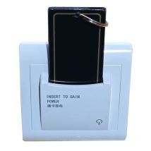Interruttore di risparmio energetico per hotel Inserto per scheda magnetica tipo 86 per alimentazione 8800W 40A Tre linee con presa di corrente di ritardo 15s