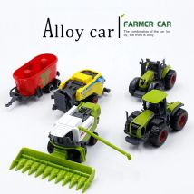 Mini lega contadino auto in lega ingegneria auto trattore giocattolo modello veicolo agricolo cintura ragazzo giocattolo modello di auto pressofuso auto di simulazione