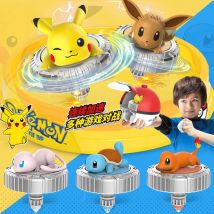 Pokemon Battle Spinner Toy Pikachu Charmander, Top da combattimento giroscopico magico con Poke Ball per regali per bambini