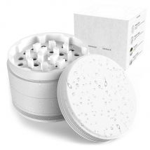 Smerigliatrice per spezie con rivestimento in ceramica Smerigliatrice metallica con rivestimento in ceramica antiaderente bianco-4 strati 63 mm/2,5"