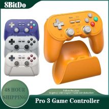    Controlador Bluetooth 8BitDo Pro 3, Gamepad inalámbrico tipo C con joysticks TMR para NS Nintendo Switch 2, PC Windows,ANDROID,iOS