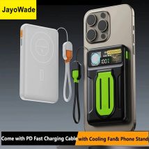 Il più nuovo 20000mAh Power Bank Refrigerazione Dissipatore di calore Ventola di raffreddamento Ricarica rapida Powerbank per iPhone 16 Xiaomi Samsung Poverbank