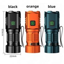 6500K 3xLed Mini Palm Kleine Taschenlampe USB Aufladbare Tragbare Taschenlampe Magnet Outdoor Wandern Camping Hause Arbeit Auto reparatur