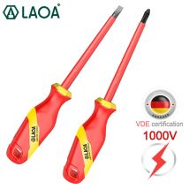 LAOA VDE Insulated Screwdriver S2 Insulation Phillips Isolation Current Electrician Cross Flat Screwdriver