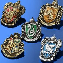 Harried Potter broszka rysunek magiczna szkoła przypinki przypinki Hogwart Gryffindor Slytherin