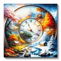 Kolibri Uhr DIY Diamant Malerei voller Runde/Quadrat Bohrer Mosaik eingelegte Kreuzstich Kit Home Wanddekoration Geschenk