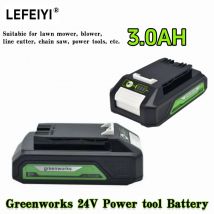 Greenworks 24 V 3,0 Ah Lithium-Ionen-Akku G24B2 Werkzeugausrüstung 29842 29852 BAG708 29322 21342 Originalprodukt 100 % brandneu