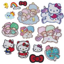 Miniso Cartoon rosa Katze Patches für Kleidung Thermo kleber Patches niedlichen Mädchen Patch Eisen auf Stickerei Kleidung Applikation