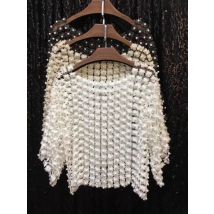 Besticktes Hemd Sommer Hosenträger T-Shirts Spitze hohl Mesh Top sexy Temperament Pullover Bluse