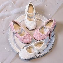 2023 herbst Neue Kinder Leder Schuhe für Mädchen Mode Koreanischen Stil Weichen Boden Anti-rutschig Vielseitig Prinzessin Party schuhe