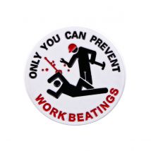 Only You Can Prevent Work Beatings Enamel Pins Badge on Backpack Lapel Brooch Costume Accessories Fashion Jewelry Friends Gift