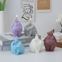 3D dicke Frau/Mann Porträt Kerze Silikonform DIY abstrakte menschliche Körper Skulptur Handwerk Gips Harz Form Seife machen liefert