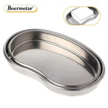 Medizinisches Tablett aus Edelstahl in Nierenform für Permanent Make-up, Tattoo-Zubehör, kosmetisches Tattoo-Tablett