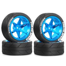 RC-Räder und Reifen, Metallfelgen für Tamiya TT01 TT02 XV01 TA06 A959 PTG2 HPI KYOSHO PTG2 1:10 Street Touring Drift Car