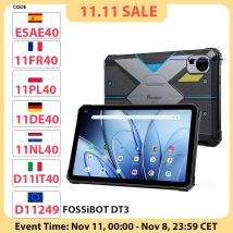 FOSSiBOT DT3 5G Tablet robusto Android 15 Display da 10,4 pollici 12 GB RAM 256 GB ROM WiFi 6,66 W Carica rapida 64 MP + 32 MP Fotocamera NFC