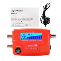2-in-1-Satelliten- und TV-Signalzoeker, LCD-Digital-Satellitenfinder, TV-Antenne, Signalstärke, Messgerät für Signalversuche