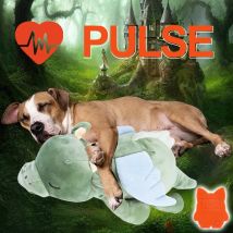 Halloween-Herzschlag-Plüsch-Hundespielzeug, Kauspielzeug für Haustiere, beruhigende Hilfsmittel für Haustiere, Komfortspielzeug für verhaltenes Training, Herzschlagspielzeug für Welpen