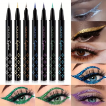 Glitzernder Perlglanz-Eyeliner-Stift, metallischer Seidenraupen-Lidschattenstift, aufhellend, schnell trocknend, langlebiges und wasserfestes Make-up