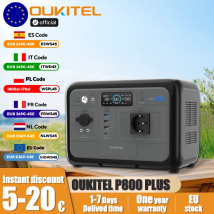 OUKITEL P800E Centrale Elettrica Portatile 800W Potenza di Uscita 512Wh LiFePO4 Famiglia Alimentazione di Backup per Campeggio Esterna Alimentazione Mobile