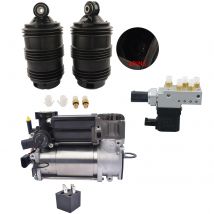 AP02 Luftfederbalg hinten + Luftfederkompressor + Ventilblock für Mercedes W211 S211