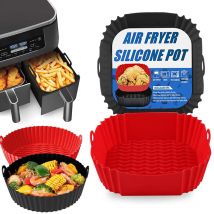 Luft fritte use Silikon topf dicke wieder verwendbare Silikon quadratische runde Rechteck Luft fritte use Liner Air fryer Ofen Backform Korb Pfanne Werkzeug