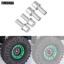 4PCS 12mm Hex Wheel Hub Drive Adaptor Extension Column Metal Nut 12/15/17/20/25mm for 1/10 RC Crawler Axial SCX10 TRX4