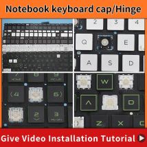 Replacement Key Cap&Hinge For HP Pavilion 15-DA 15-DB 15-DX TPN-C136 TPN-C135 15-DR 250 G7 255 G7 Keyboard Keys Keycaps