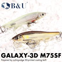 B&U Slow Floating Minnow Max 2.0m Fishing Lure Explorers SHAD Long Casting Hard Bait For Pike Perch Chub Jerkbait